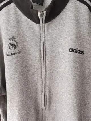 Sudadera Real Madrid Adidas Gris Talla L