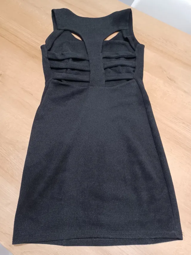 Minivestido fiesta negro ajustado