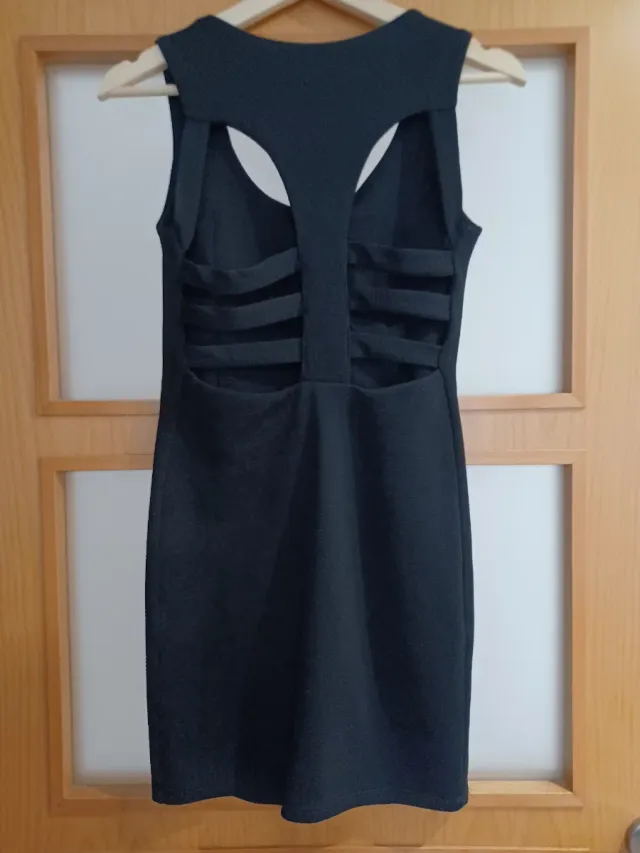 Minivestido fiesta negro ajustado