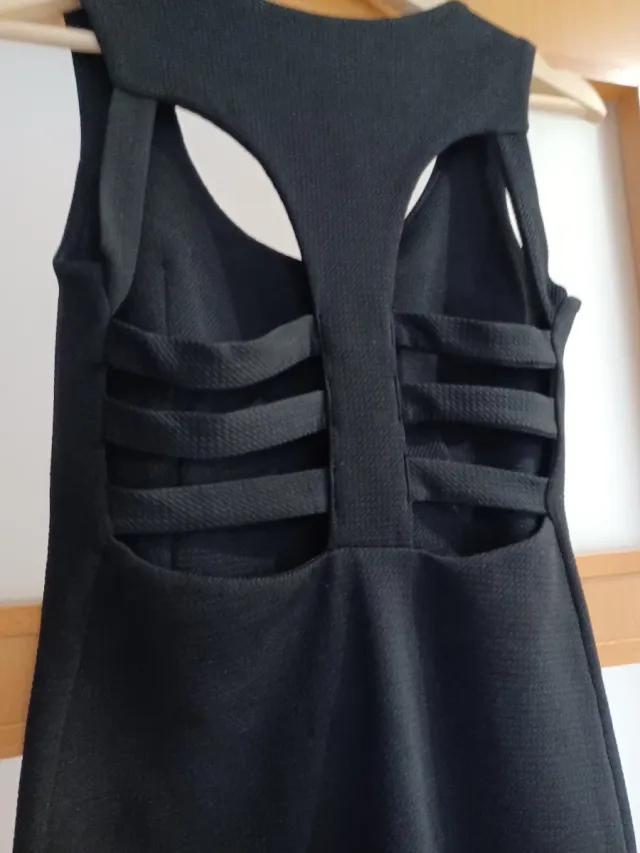 Minivestido fiesta negro ajustado