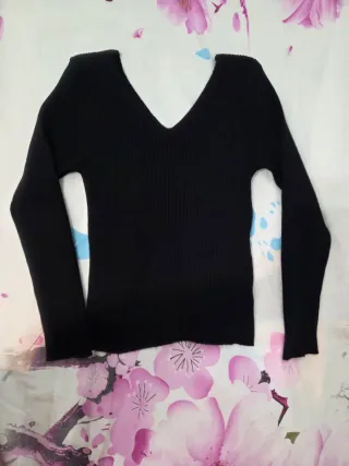 Jersey negro manga larga