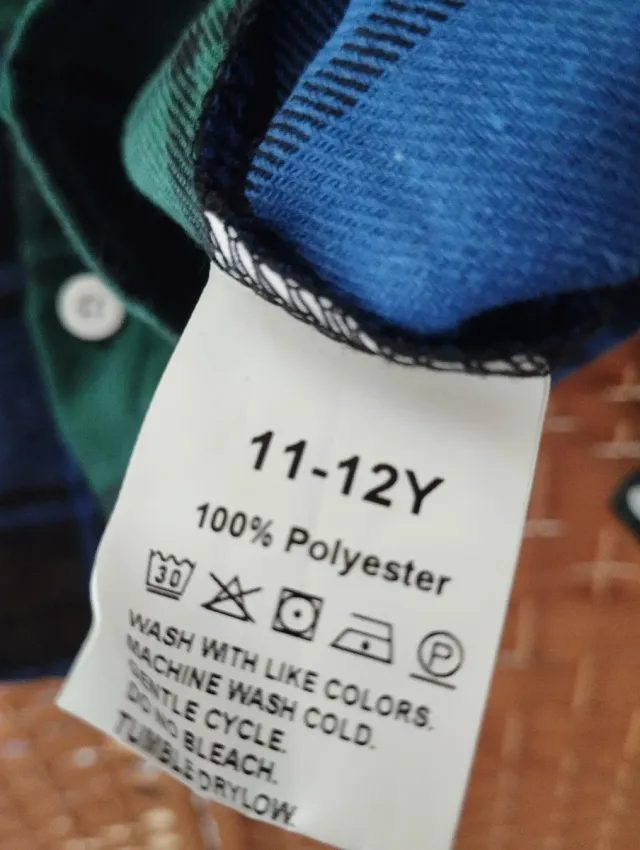 Chaqueta/ camisa con capucha a cuadros para niño