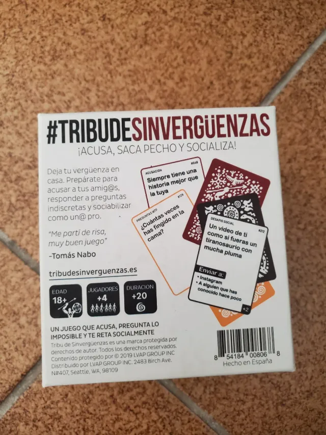 Juego de mesa Tribu de Sin Vergüenzas
