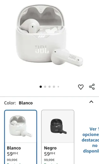 Auriculares Inalámbricos JBL Tune Flex TWS Blancos