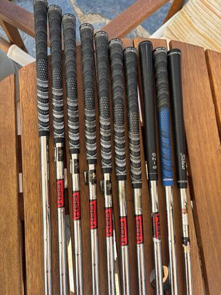 Bolsa de palos de golf bolsa + hierros + 3 wedges