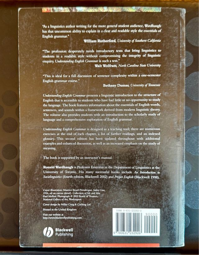 Understanding English Grammar - A Linguistic Appr.