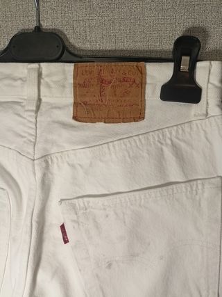 Jeans Levi's 501 Vintage Bianchi Tg. 31 / 44 ita 
