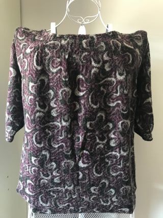 Jersey morado talla L manga 3/4