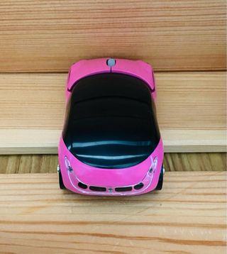 Ratón Óptico Inalámbrico Rosa Coche - Nuevo