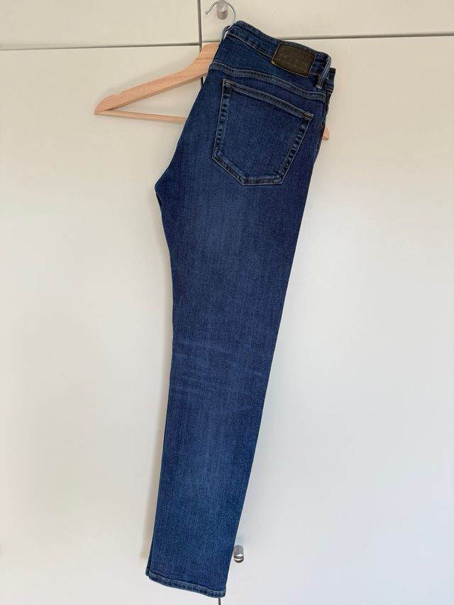 Vaqueros pitillo Mango azul