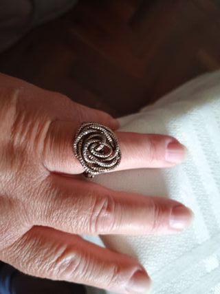 Anillo Plata Diseño Flor