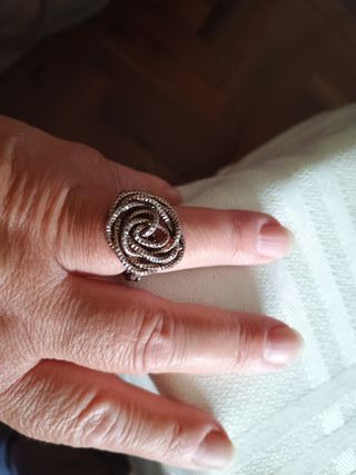 Anillo Plata Diseño Flor