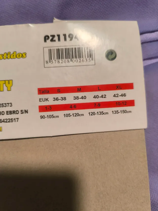 Disfraz India Mujer Talla L