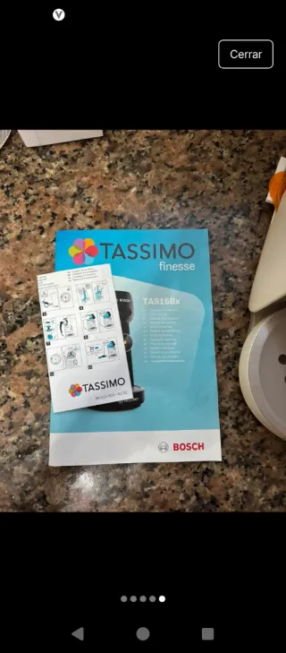 Cafetera Bosch Tassimo Finesse
