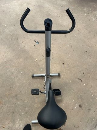 Bicicleta Estática Fitness Gris