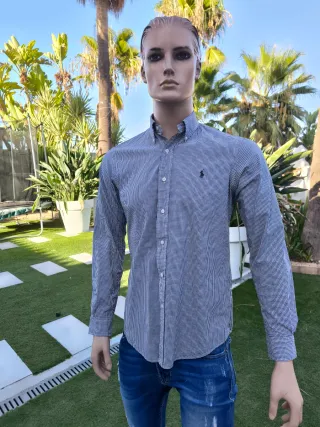 Camisa cuadros Ralph Lauren negra y blanca
