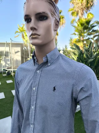 Camisa cuadros Ralph Lauren negra y blanca