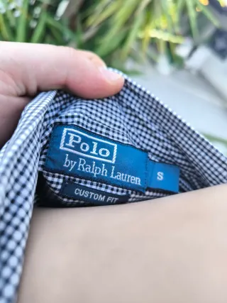 Camisa cuadros Ralph Lauren negra y blanca