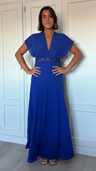 Vestido Etxart & Panno Azul Fiesta