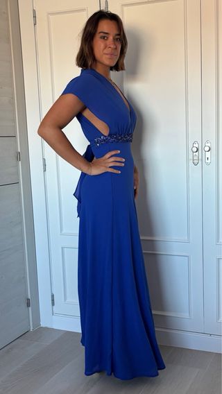 Vestido Etxart & Panno Azul Fiesta