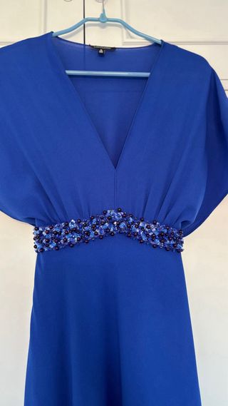 Vestido Etxart & Panno Azul Fiesta