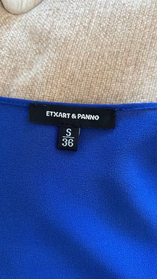 Vestido Etxart & Panno Azul Fiesta