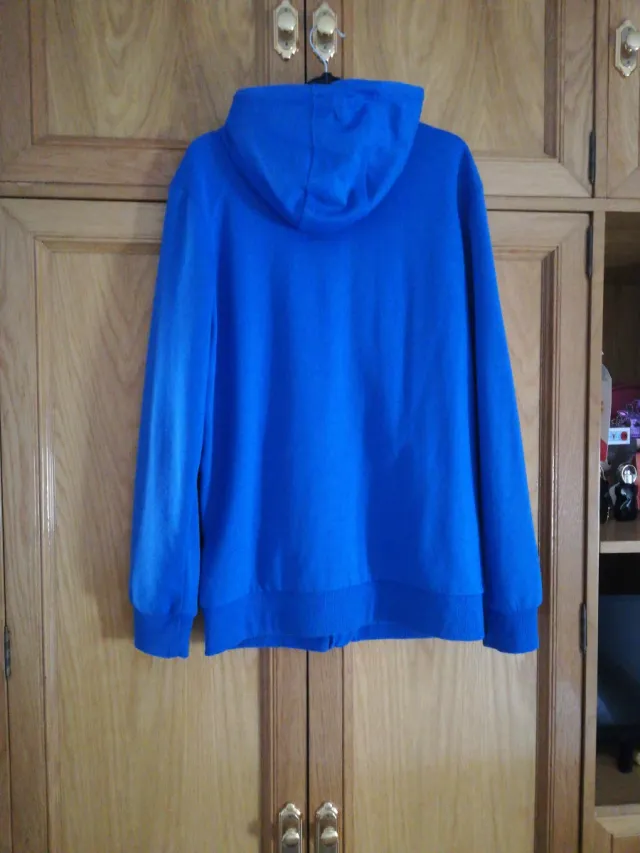 Chaqueta chándal azul con cremallera