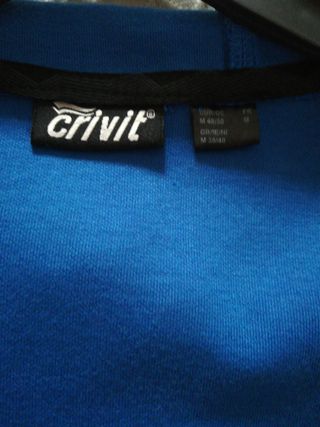 Chaqueta chándal azul con cremallera