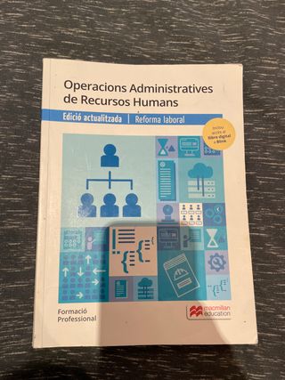 Libro de texto en formato físico de Operacions ...