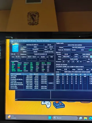 PC Gaming Intel Xeon x99 2699v3 + i7 6800k...