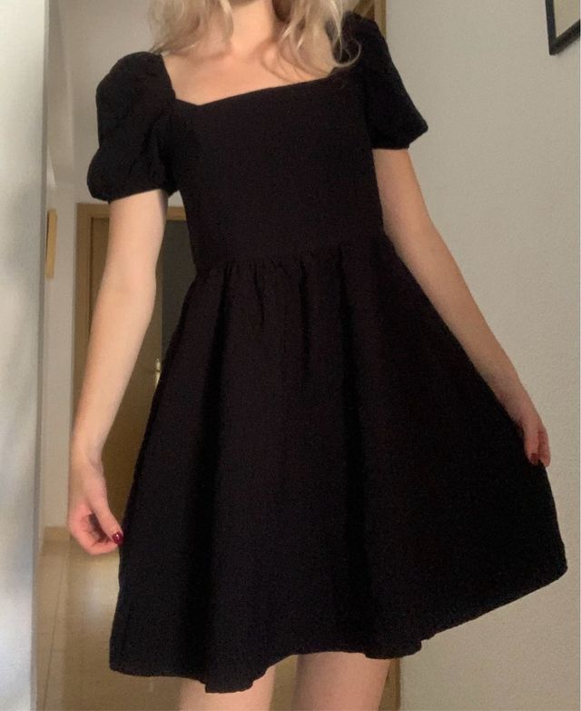 Vestido negro LC Waikiki Talla 34