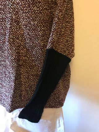 Jersey jaspeado Talla L mangas murciélago