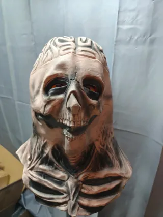 Máscara Halloween Calavera Cerebro negro 