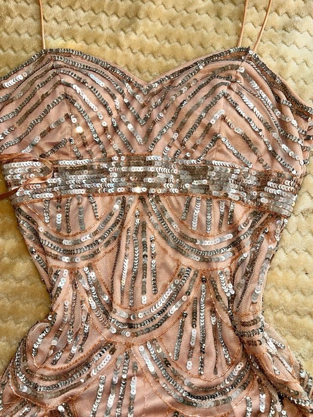 Vestido corto lentejuelas fiesta