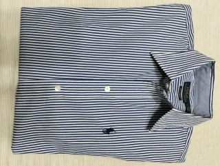 Camisa Polo Ralph Lauren Rayas Azul/Blanco