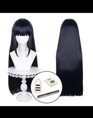 Disfraz Peluca Cosplay Hyūga Hinata Negra