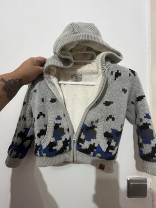 Chaqueta Timberland niño gris multicolor