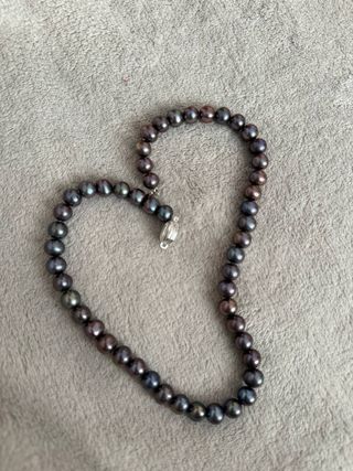 Collar Perlas Oscuras Naturales