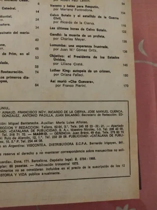  3 Tomos Revista Historia y vida 