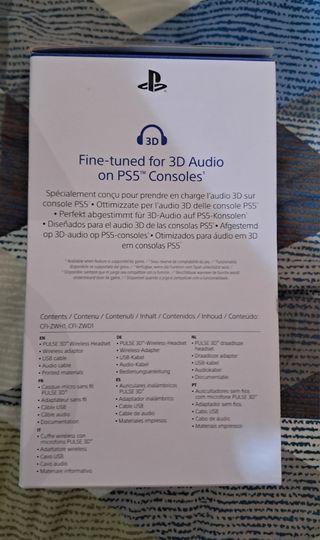 Auriculares Sony Pulse 3D para PS5/PS4