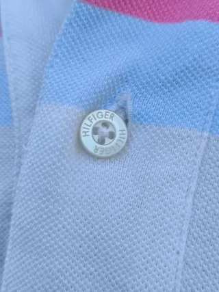 Polo Tommy Hilfiger Rayas Azul Rosa Blanco