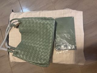 Bolso Bottega Veneta tejido verde