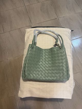 Bolso Bottega Veneta tejido verde