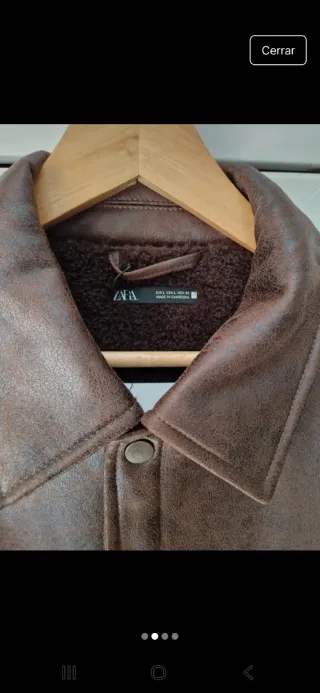 Abrigo Chaqueta Zara Hombre Marrón