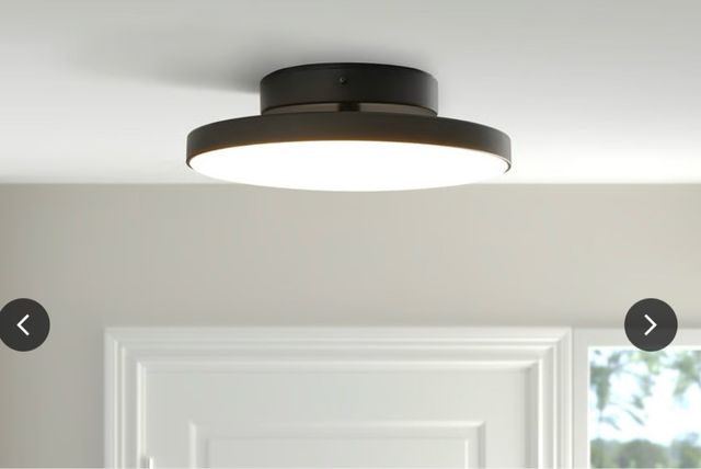 Lámpara LED Techo Negra Mate 36cm Nueva