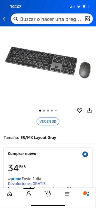 Teclado y Ratón Inalámbrico Amazon Basics