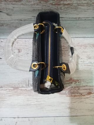 Bolso Amastouchwhenever Azul Piel Cocodrilo 