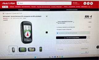 GPS Garmin Montana 610 con soporte para moto