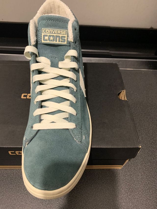 Converse Pro Leather Mid Teal Pelle nabuk 43