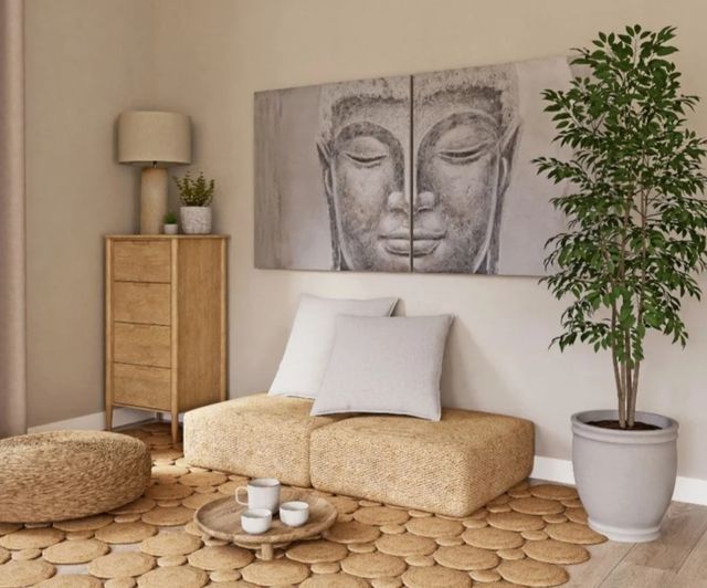 Lienzo decorativo buda